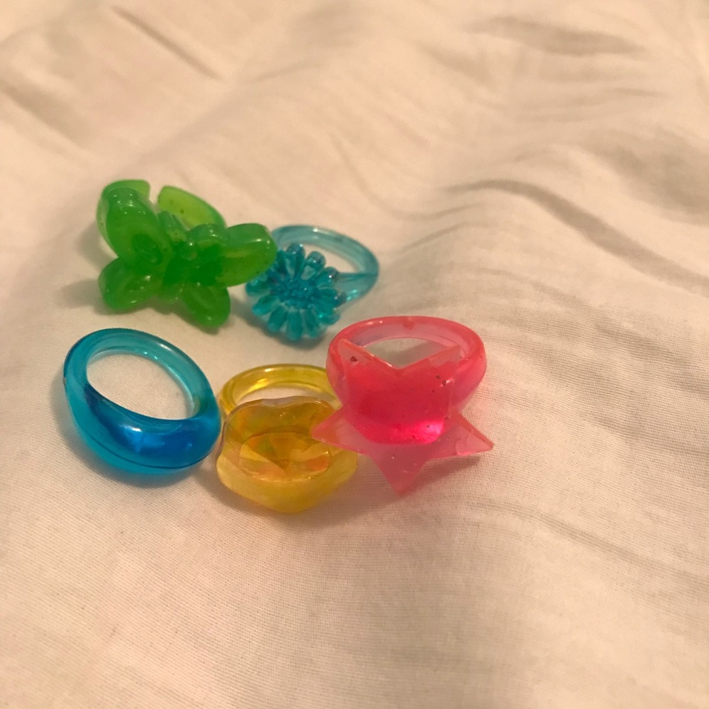 2 for $5 Lot of 5 Plastic Rings